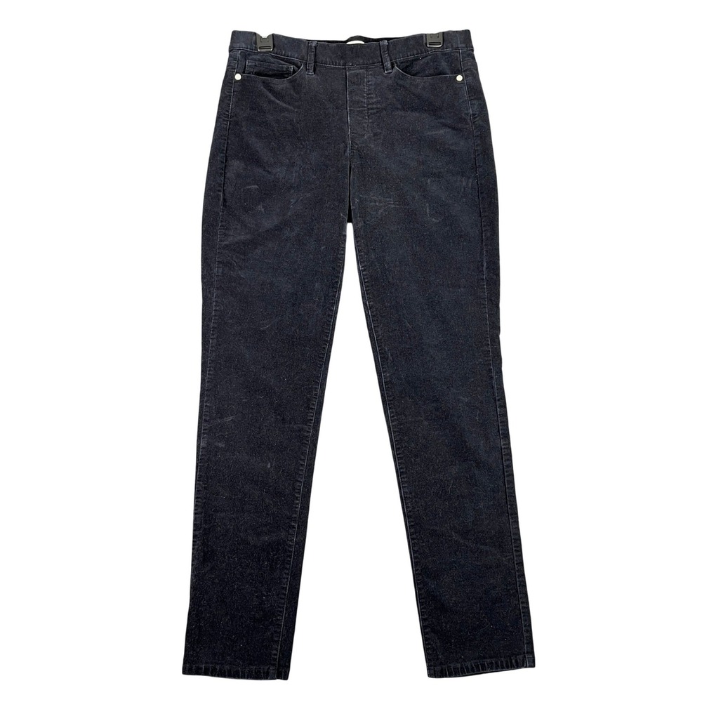 Talbots Corduroy Straight Leg Pants Stretch‎ Black S Womens